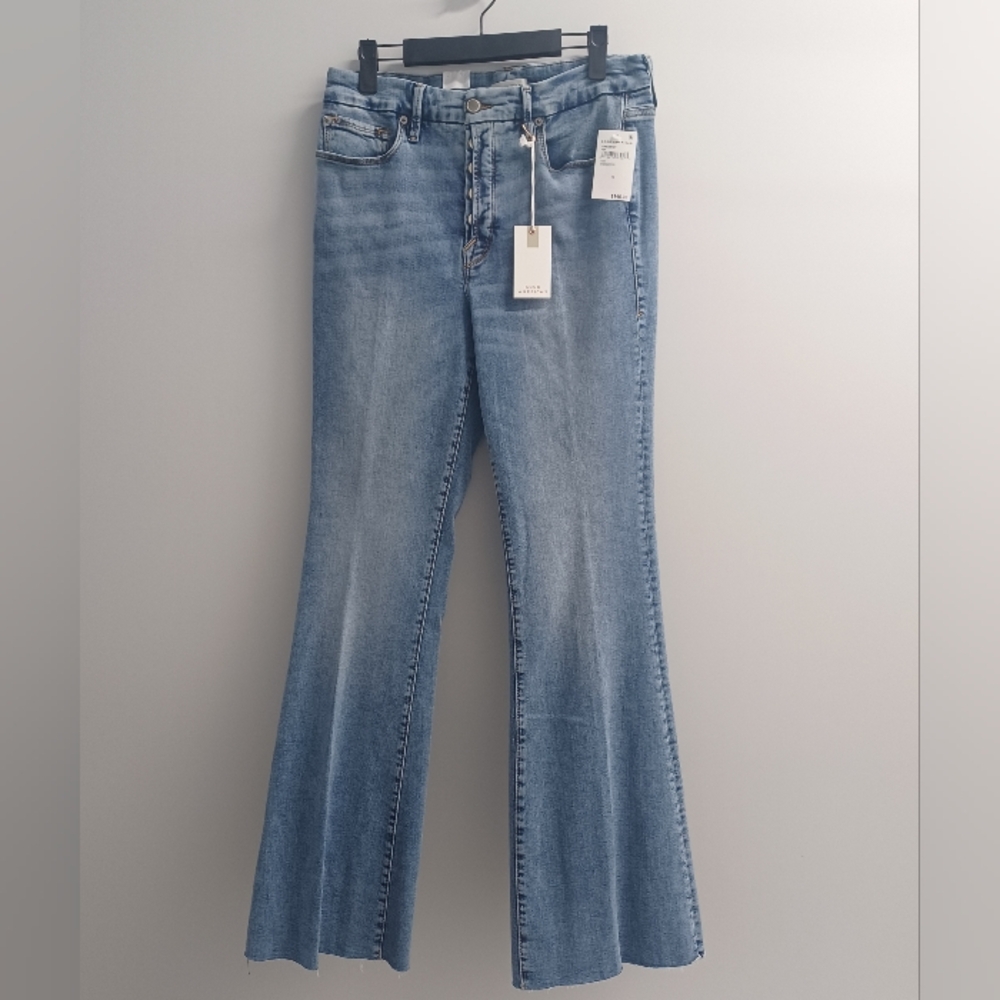 Good American Good Legs Flare | Indigo330 | Size 10/30 | NWT | Curve-Flattering - Picture 3 of 7